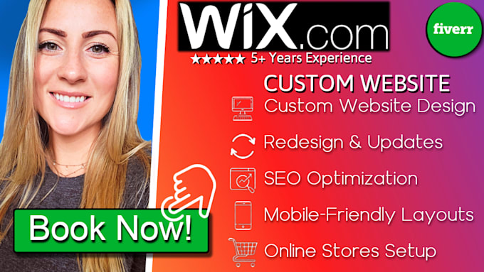 Gig Preview - Design or redesign your wix website and online store