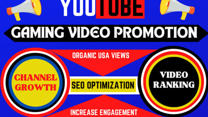 Gig Preview - Do organic youtube gaming video promotion, gaming channel