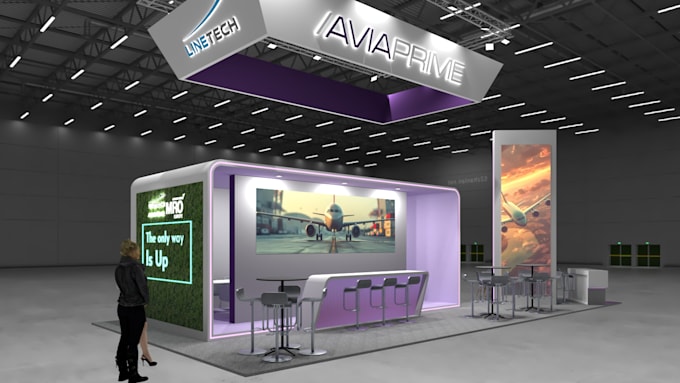 Gig Preview - Design 3d exhibition stands for your brand