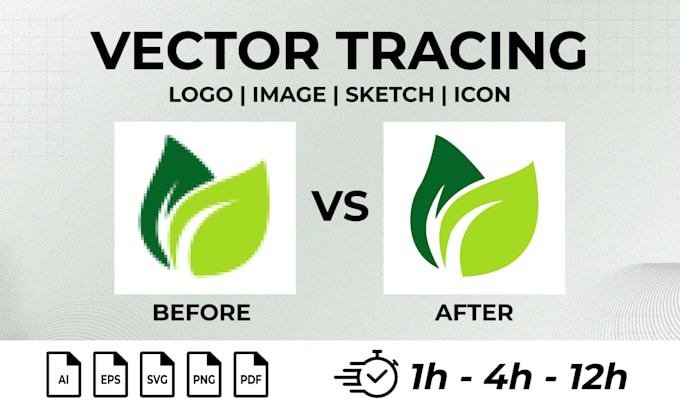 Gig Preview - Vector tracing, convert image to vector file, recreate image