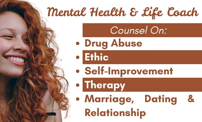 Gig Preview - Counsel on relationship, drug abuse, ethic, self improvement, therapy, dating