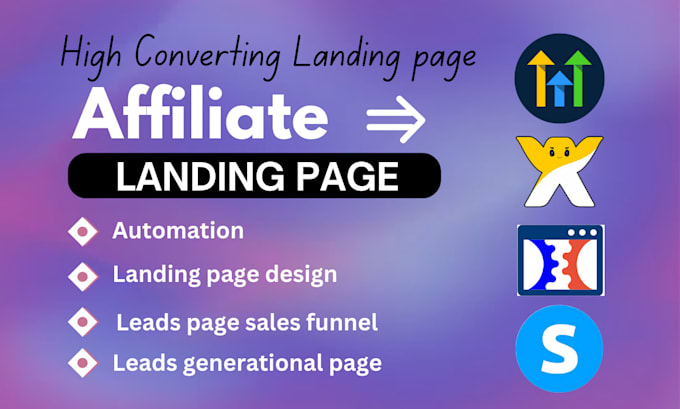 Gig Preview - Design clickfunnels sales funnel, gohighlevel or wix website landing page