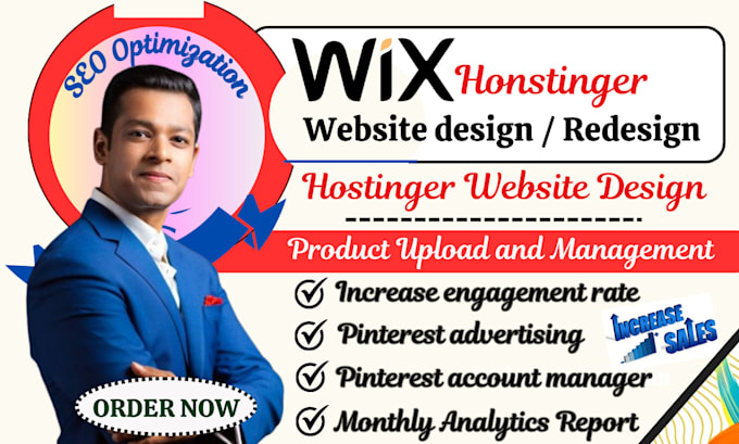 Bestseller - design hostinger, bluehost, wix ecommerce website design and redesign hossinger