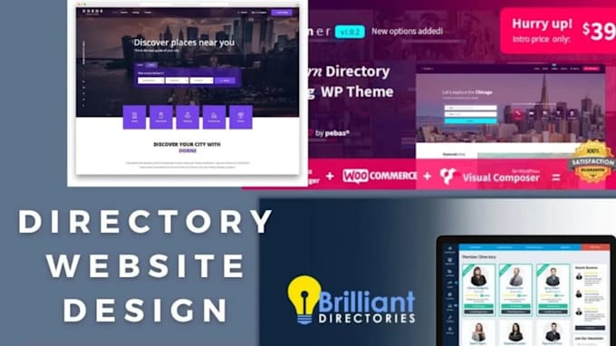 Gig Preview - Build brilliant directory website using listingpro listeo theme mylisting