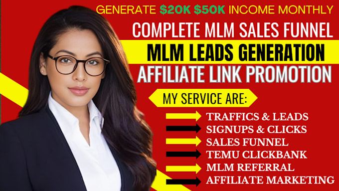 Gig Preview - Promote my affiliate link temu clickbank promotion sales funnel marketing