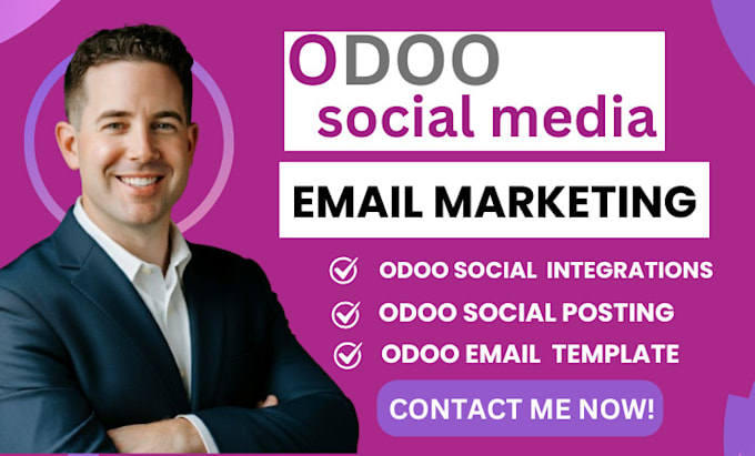 Gig Preview - Setup odoo social media marketing odoo social media integration odoo ecommerce