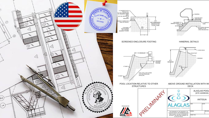 Gig Preview - Provide engineering stamp, drawing, plans and city permit