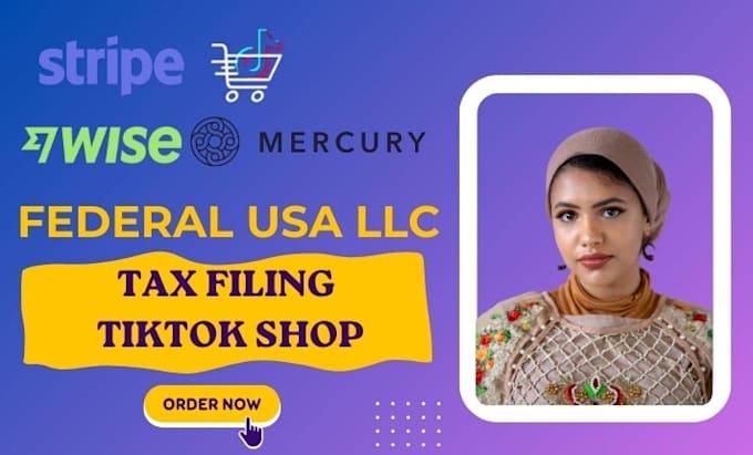 Gig Preview - Create a USA llc with mercury bank, stripe setup, and tiktok shop integration