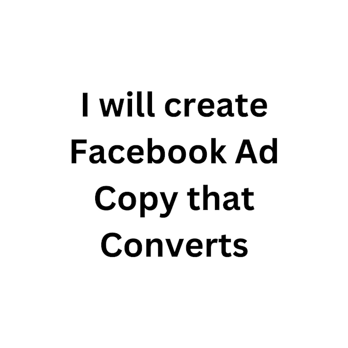 Bestseller - create a facebook ad copy for you