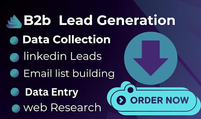 Gig Preview - Do targeted b2b lead generation and data entry and any industry