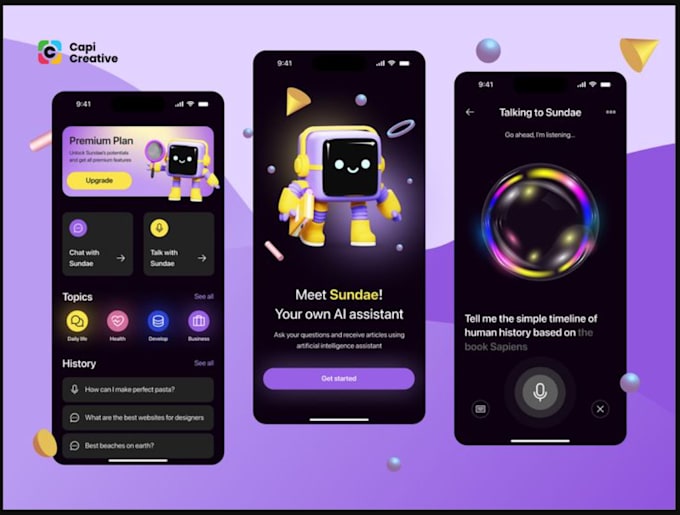 Gig Preview - Develop ai chatbot app, chatbot app, ai voice chat app, ai saas app, chatgpt app