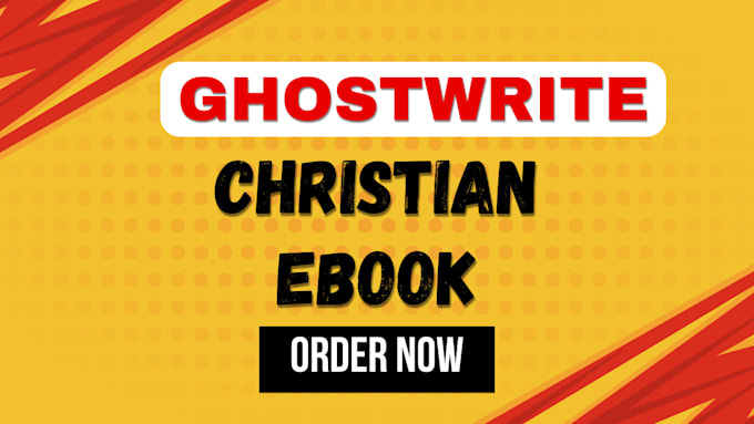 Gig Preview - Ghostwrite and profread your christian ebook