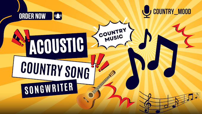 Gig Preview - Be your songwriter and vocalist and make acoustic country rock and pop song