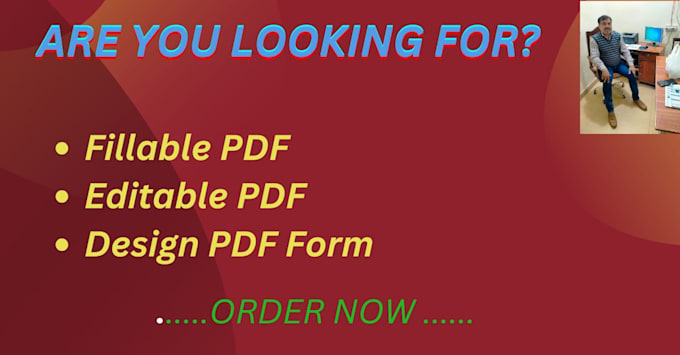 Gig Preview - Create fillable PDF, editable PDF and design new forms