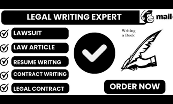 Gig Preview - Your contract writing lawsuit article essays legal motion cv