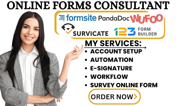 Gig Preview - Create wufoo formsite 123formbuilder cognito form formstack survicate pandadoc