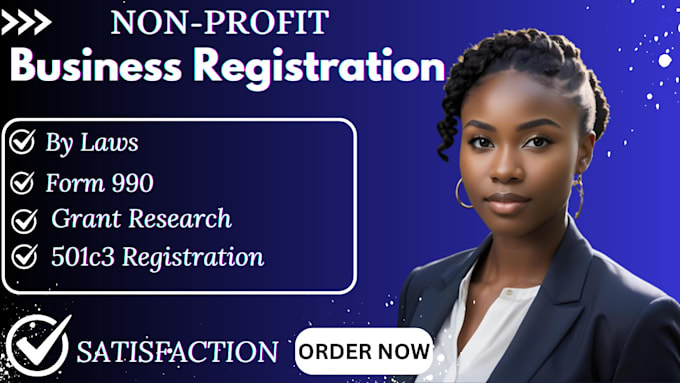 Gig Preview - Create non profit business plan and file your 501c3 form, samgov