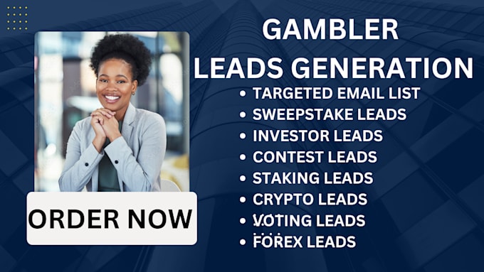 Gig Preview - Generate crypto lead, gamblers lead, voting lead, sweepstakes lead