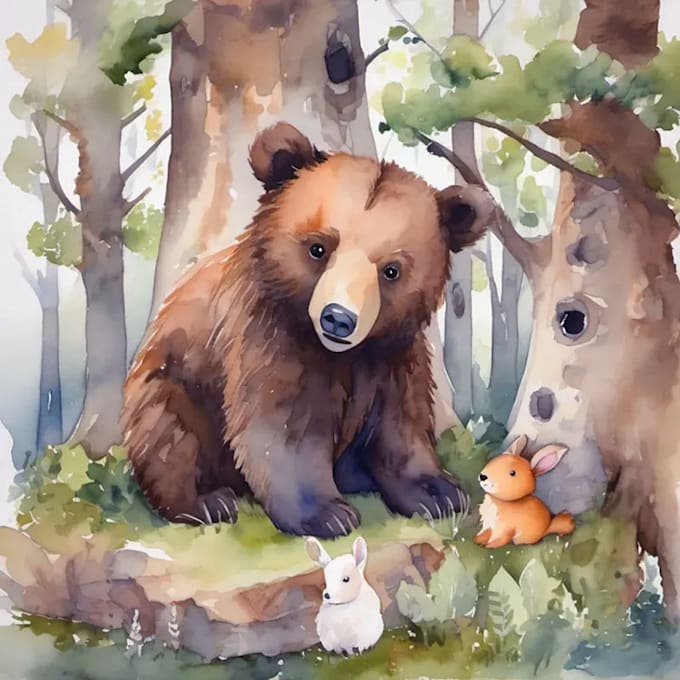 Bestseller - paint children story book illustration watercolor