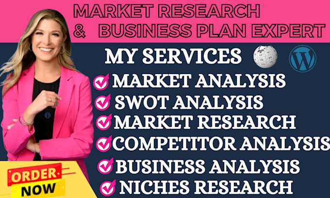 Gig Preview - Do market research, market analysis, customer research, customer analysis