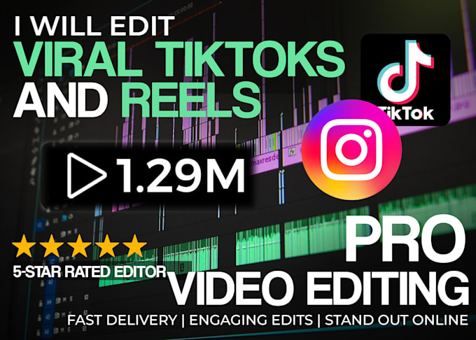 Gig Preview - Edit viral tiktoks and reels that boost engagement in 24h