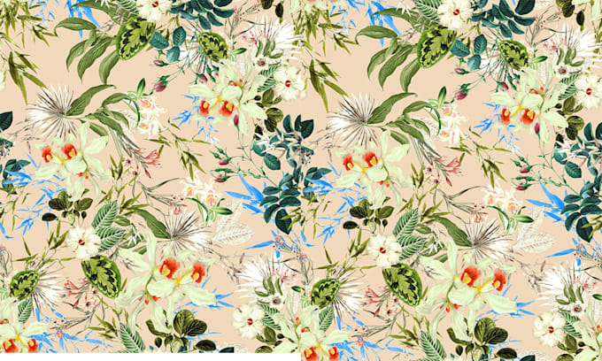 Gig Preview - Do seamless pattern design for fabric print textile designs