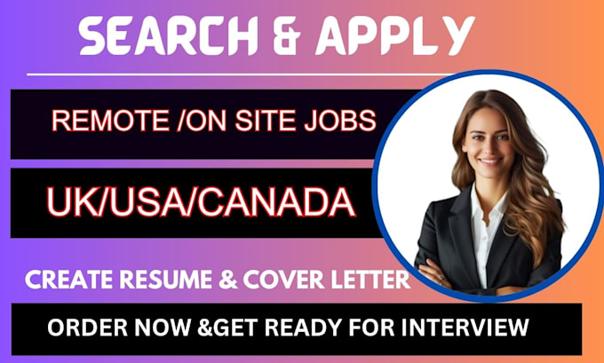 Gig Preview - Search and apply for remote jobs, onsite jobs or any job application