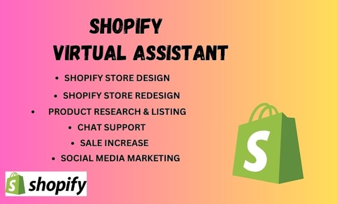 Gig Preview - Be your shopify expert virtual assistant store manager