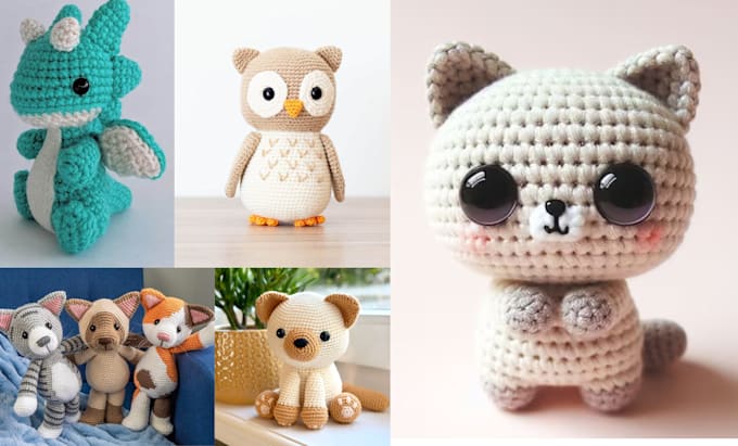 Gig Preview - Do amigurumi crochet patterns with step by step photos video tutorials for etsy