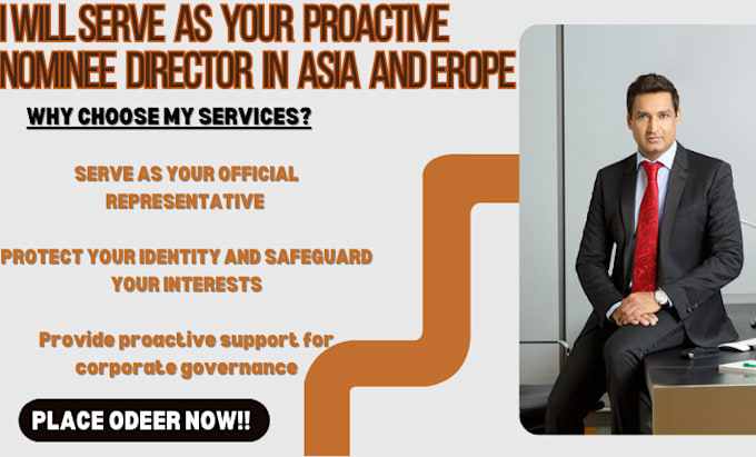 Bestseller - serve as your proactive nominee director in asia and erope