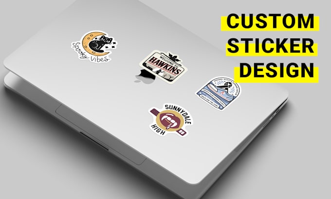 Gig Preview - Create unique and custom sticker designs for your brand or personal use