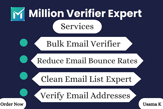 Gig Preview - Verify email lists and boost deliverability with million verifier