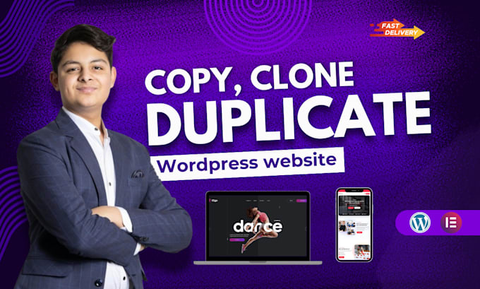 Gig Preview - Copy clone website or duplicate wordpress website