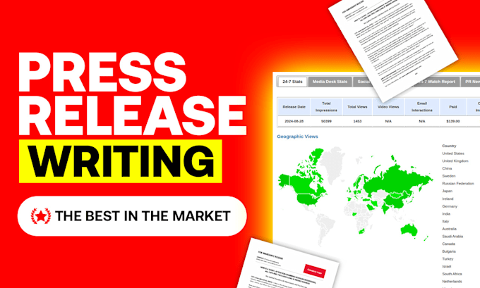 Gig Preview - Write and distribute a press release