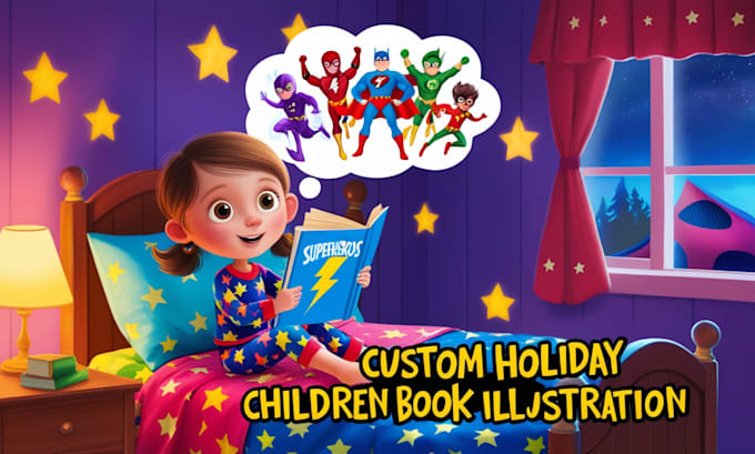 Gig Preview - Illustrate children book, kids activity book for holiday, kids illustration, KDP