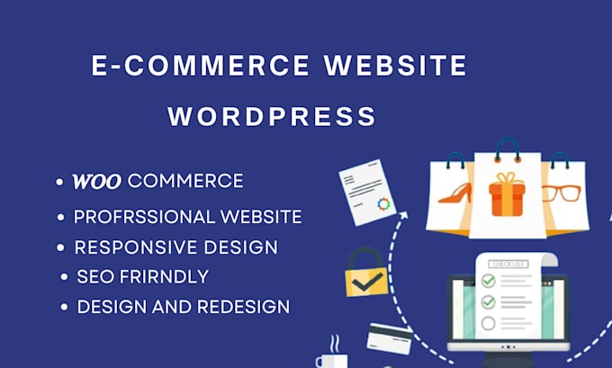 Gig Preview - Design a responsive SEO friendly ecommerce website on wordpress