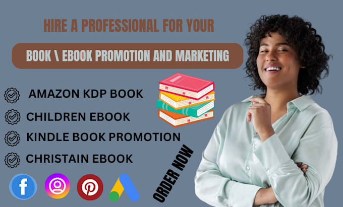 Gig Preview - Do amazon book promotion, book marketing, amazon kdp ads, ebook, book promotion