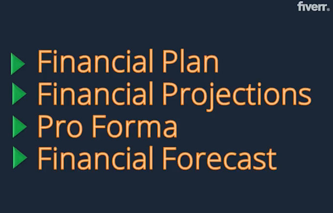 Gig Preview - Provide financial projections, financial forecast and business plan