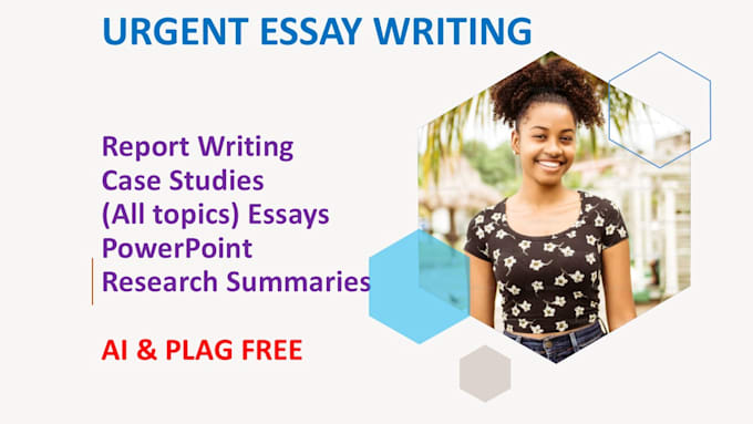 Gig Preview - Urgent essay writing as an essay writer