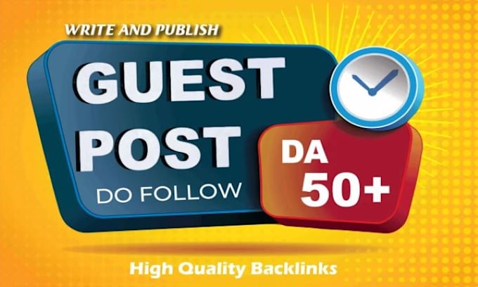 Gig Preview - Write and publish 30 guest post article on high da 60 site SEO dofollow backlink