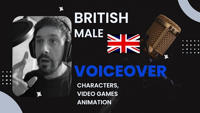 Gig Preview - Deliver a profession british male voice over for games and animations