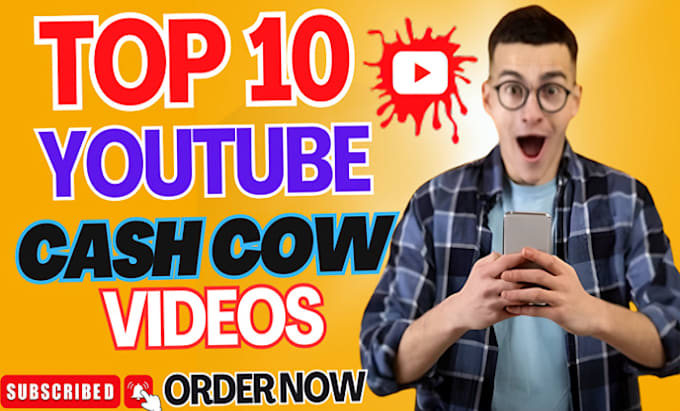 Gig Preview - Do top 10 viral faceless cash cow videos and cash cow youtube automation channe