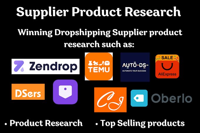 Gig Preview - Do shopify dropshipping product research on temu zendrop doba spocket dsers cj