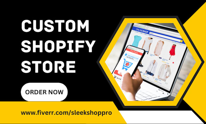 Gig Preview - Design custom shopify store custom dropshipping theme customization website