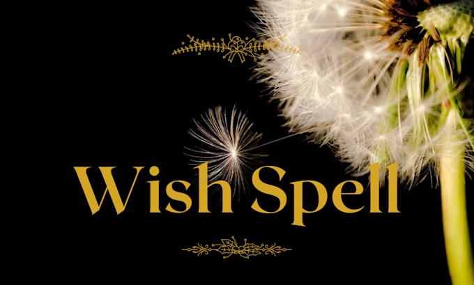 Gig Preview - Cast a wish spell for you