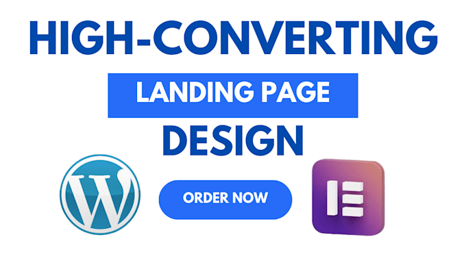 Gig Preview - Create wordpress landing page, elementor pro landing page design