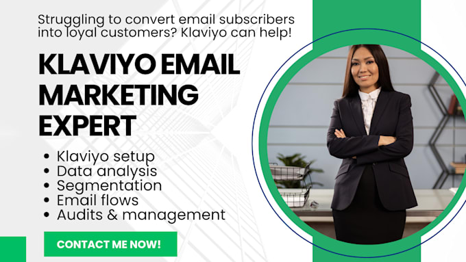 Gig Preview - Audit, setup, manage ecommerce email marketing flows in klaviyo, email templates