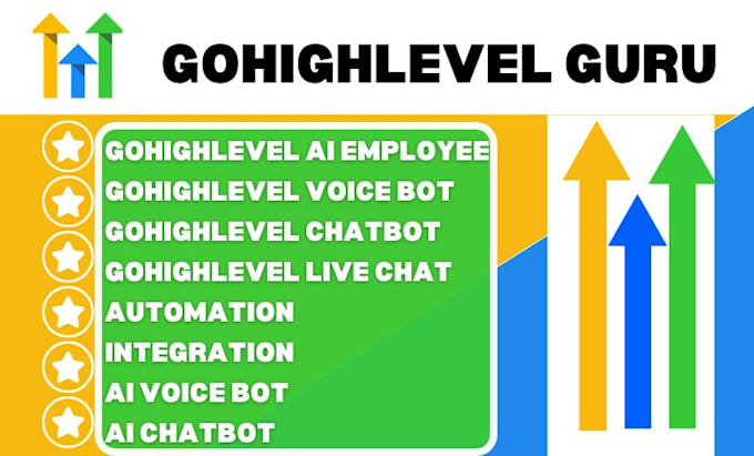 Gig Preview - Setup gohighlevel ai employee ghl voice bot ghl chatbot live chat automation