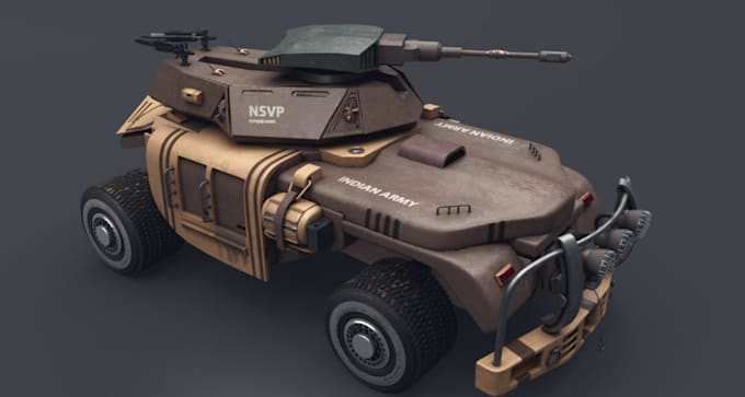 Gig Preview - Rebuild 3d tank turrets, military car design,sketchup rendering 3d vehicle model