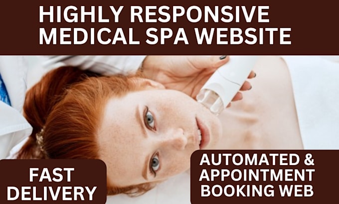 Gig Preview - Medical spa website iv hydration website healthcare medical aesthetic website